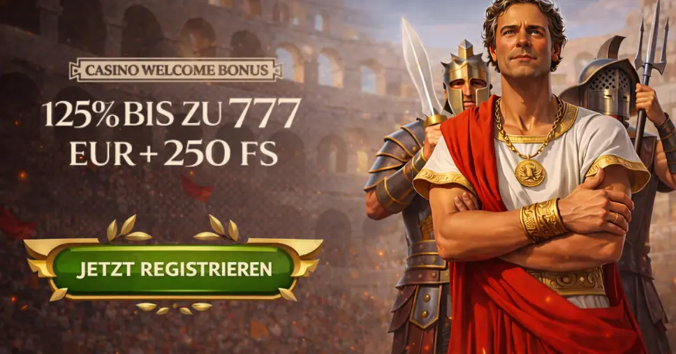  Lanista Casino Willkommensbonus – 125 % bis zu 777 € plus 250 Freispiele bei EU Casinos